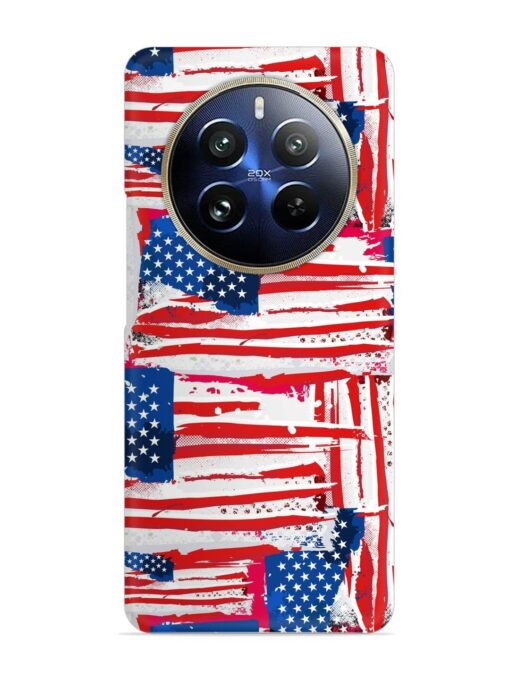 Usa Flag Seamless Snap Case for Realme 12 Pro (5G) Zapvi