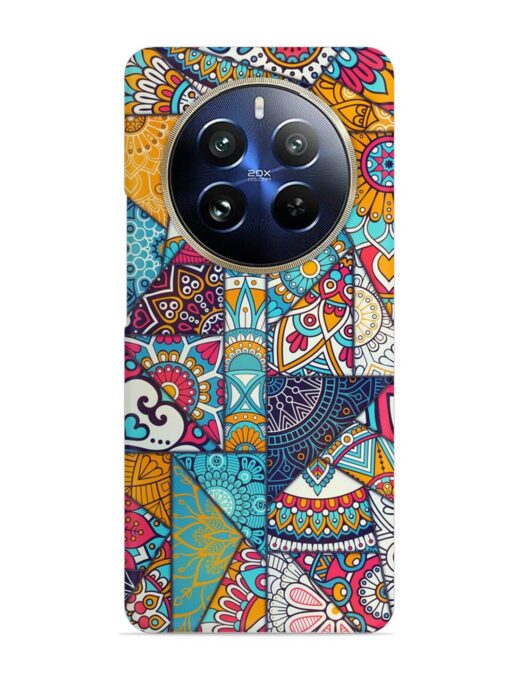 Patchwork Pattern Vintage Snap Case for Realme 12 Pro (5G)