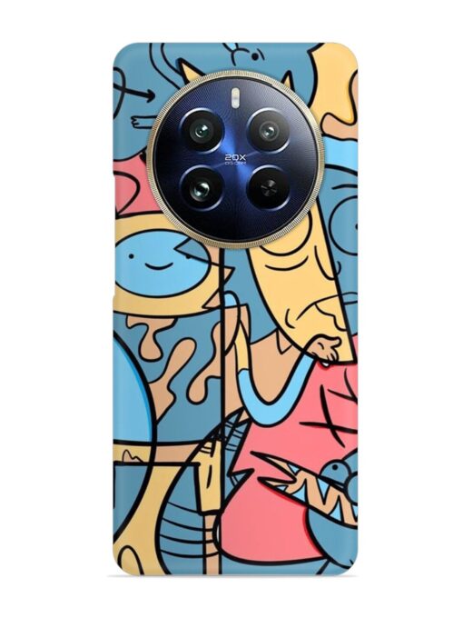 Silly Face Doodle Snap Case for Realme 12 Pro (5G) Zapvi