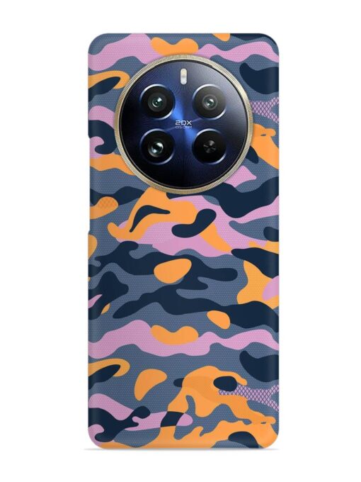 Camouflage Army Military English Orange Art Snap Case for Realme 12 Pro Plus (5G)