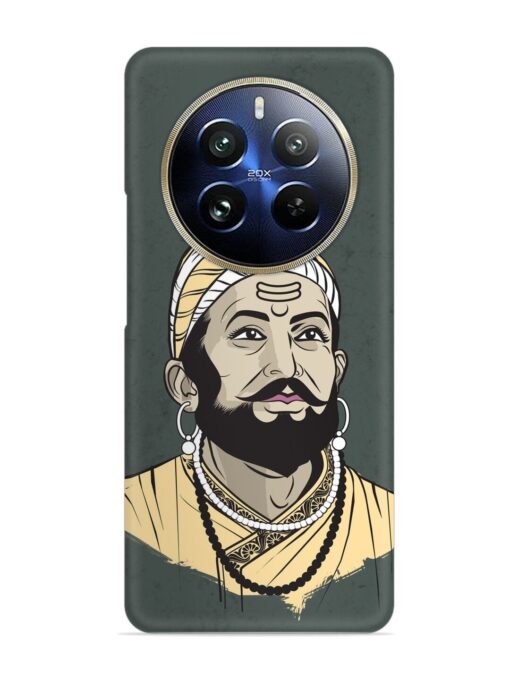 Shivaji Maharaj Vector Art Snap Case for Realme 12 Pro Plus (5G) Zapvi