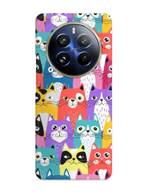 Funny Cartoon Cats Snap Case for Realme 12 Pro Plus (5G)