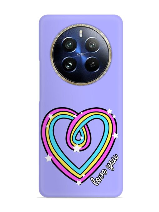 Colorful Rainbow Heart Snap Case for Realme 12 Pro Plus (5G) Zapvi