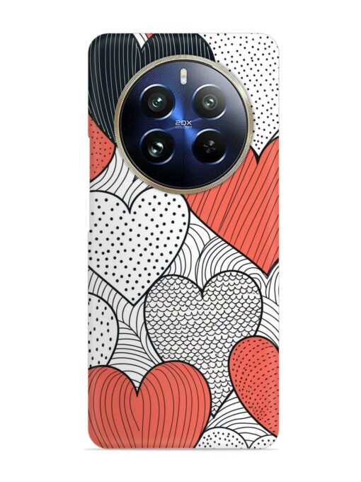 Girly Heart Seamless Snap Case for Realme 12 Pro Plus (5G)