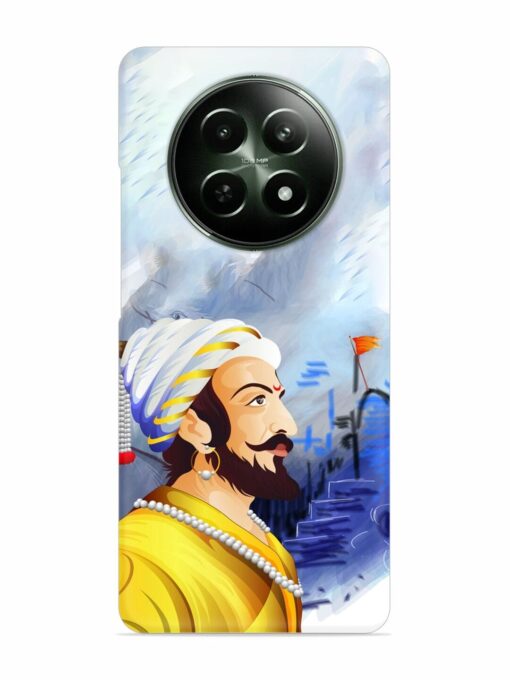 Shivaji Maharaj Color Paint Art Snap Case for Realme 12X (5G) Zapvi