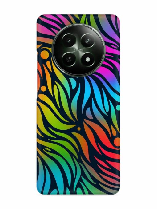 Abstract Leaf Design Snap Case for Realme 12X (5G) Zapvi