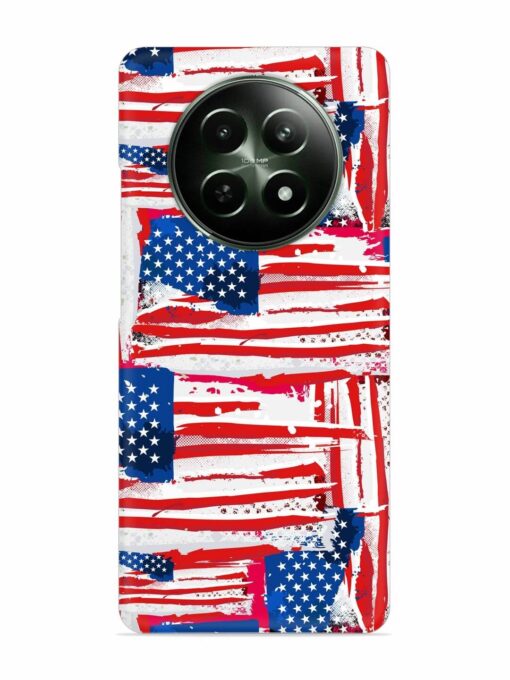 Usa Flag Seamless Snap Case for Realme 12X (5G)