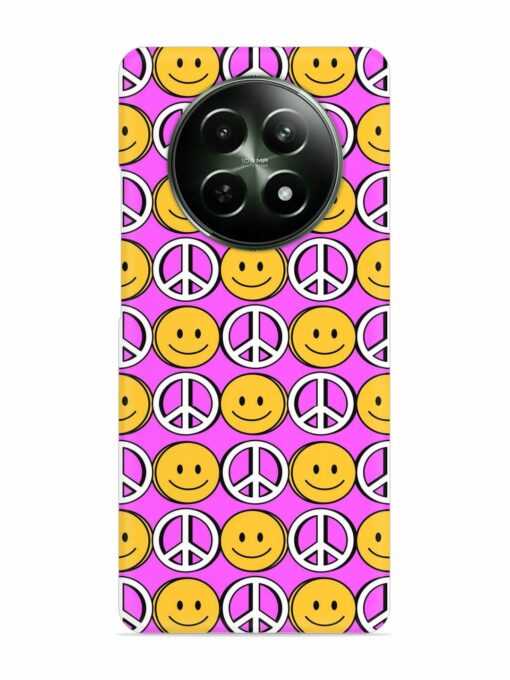 Smiley Face Peace Snap Case for Realme 12X (5G) Zapvi