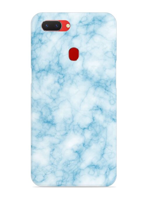 Blue White Natural Marble Snap Case for Realme 2