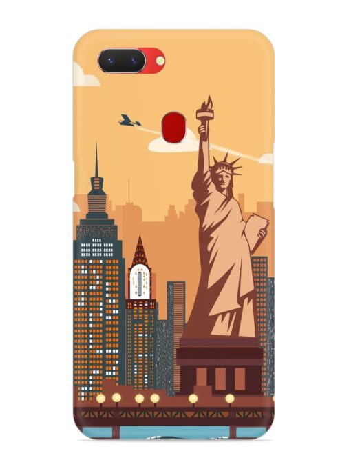 New York Statue Of Liberty Architectural Scenery Snap Case for Realme 2 Zapvi