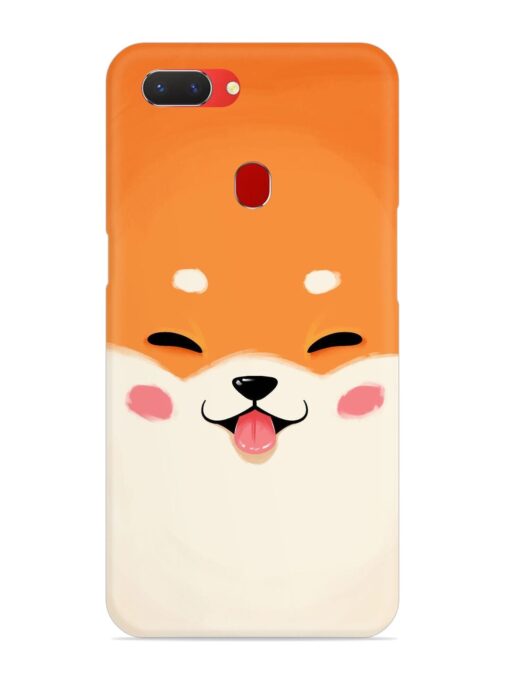 Cute Dog Face Vector Snap Case for Realme 2 Zapvi