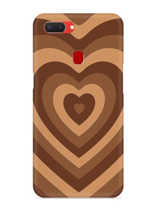 Brown Heart Snap Case for Realme 2