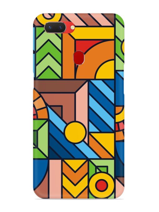 Colorful Geometric Snap Case for Realme 2