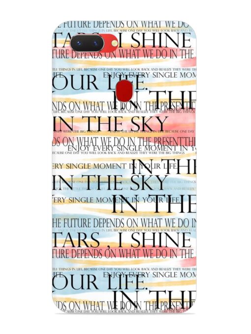 Seamless Slogans Pattern Snap Case for Realme 2 Zapvi