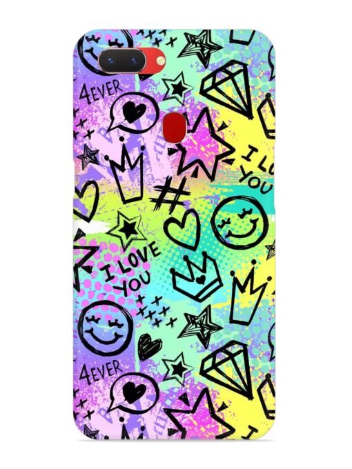 Bright Seamless Pattern Snap Case for Realme 2 Zapvi