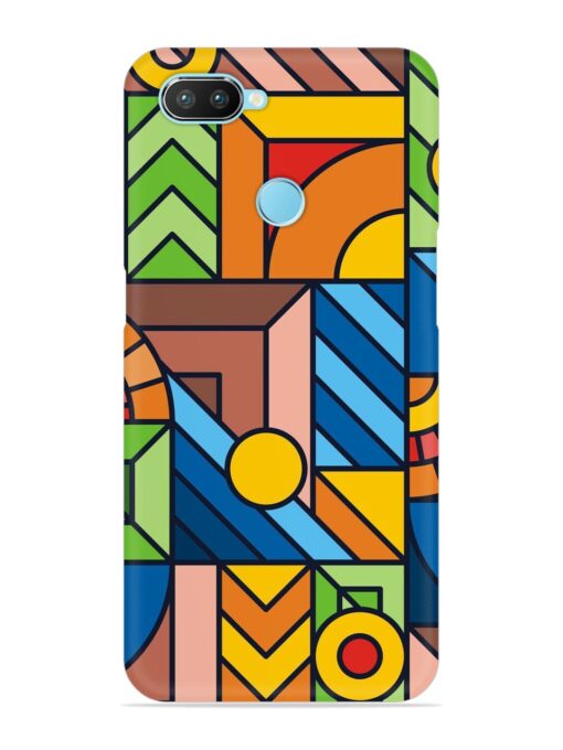 Colorful Geometric Snap Case for Realme 2 Pro Zapvi