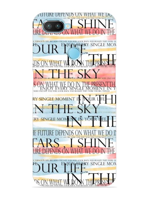 Seamless Slogans Pattern Snap Case for Realme 2 Pro Zapvi