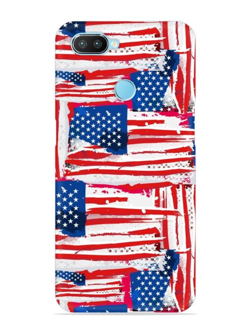 Usa Flag Seamless Snap Case for Realme 2 Pro Zapvi