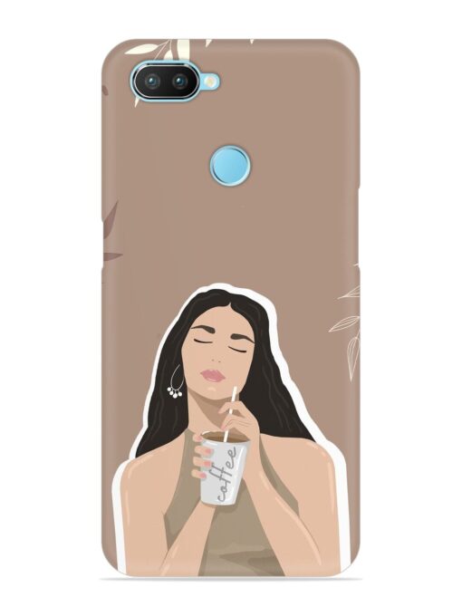 Girl With Coffee Snap Case for Realme 2 Pro