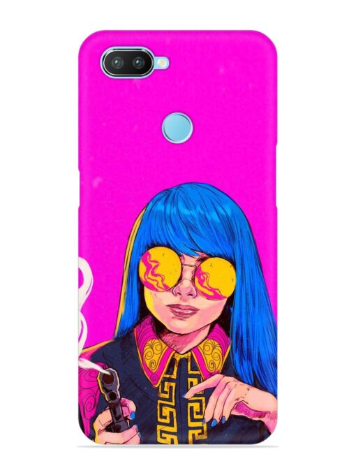 Aesthetic Anime Girl Snap Case for Realme 2 Pro