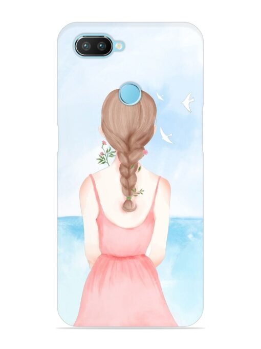 Watercolor Girl Vector Snap Case for Realme 2 Pro