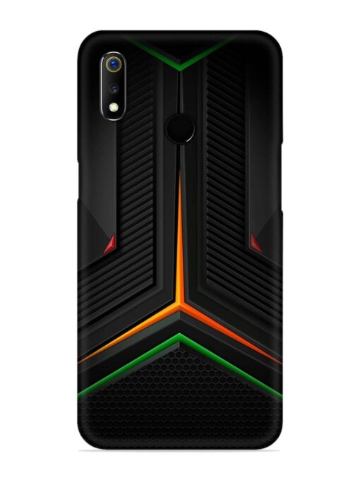 Orange Triangle Light Snap Case for Realme 3