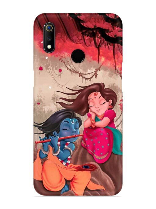 Radhe Krishna Water Art Snap Case for Realme 3