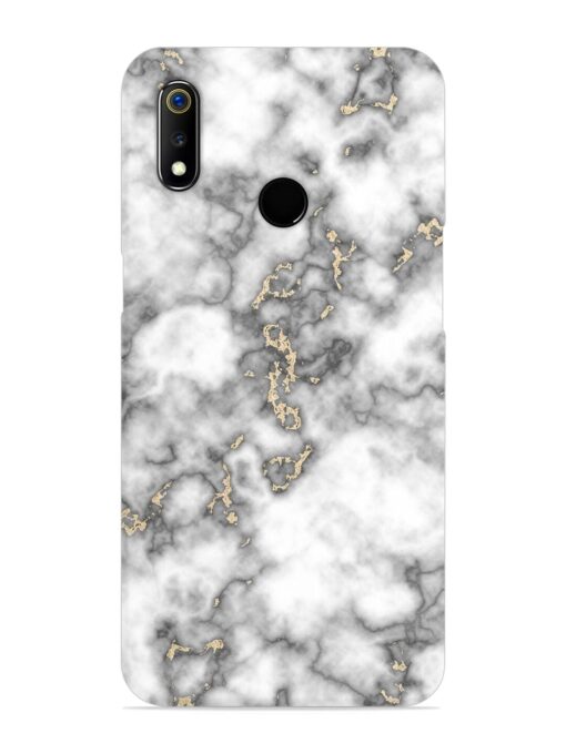 Gray And Gold Marble Snap Case for Realme 3