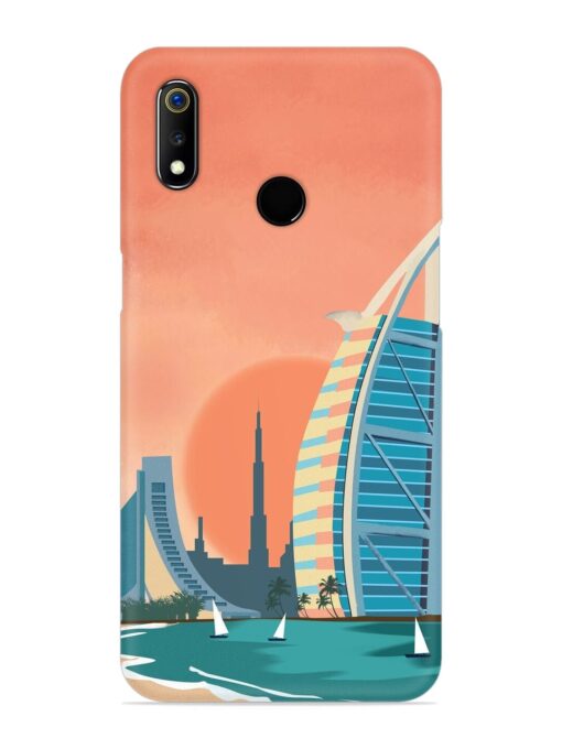 Dubai Architectural Scenery Snap Case for Realme 3 Zapvi