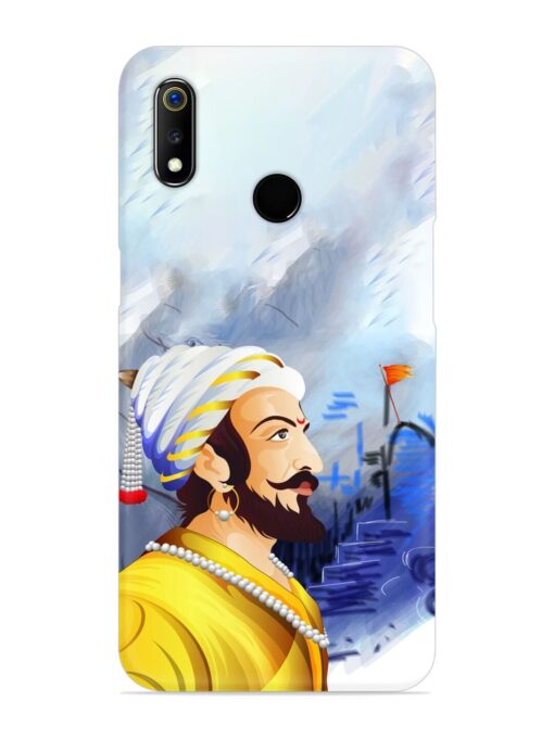 Shivaji Maharaj Color Paint Art Snap Case for Realme 3 Zapvi