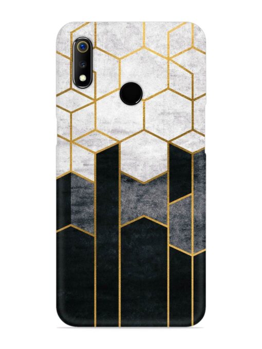 Cube Marble Art Snap Case for Realme 3 Zapvi