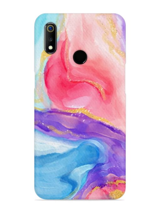 Watercolor Gradient Snap Case for Realme 3 Zapvi