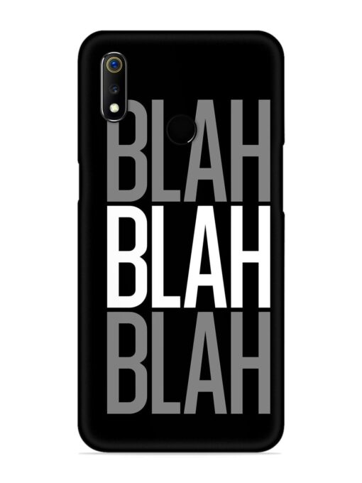 Blah Blah Blah Wallpaper Snap Case for Realme 3