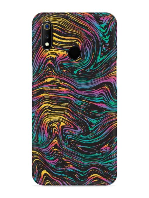 Abstract Liquid Colors Snap Case for Realme 3 Zapvi