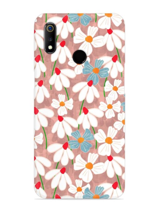 Abstract Petal Flowers Snap Case for Realme 3