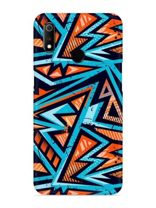 Abstract Seamless Grunge Snap Case for Realme 3 Zapvi