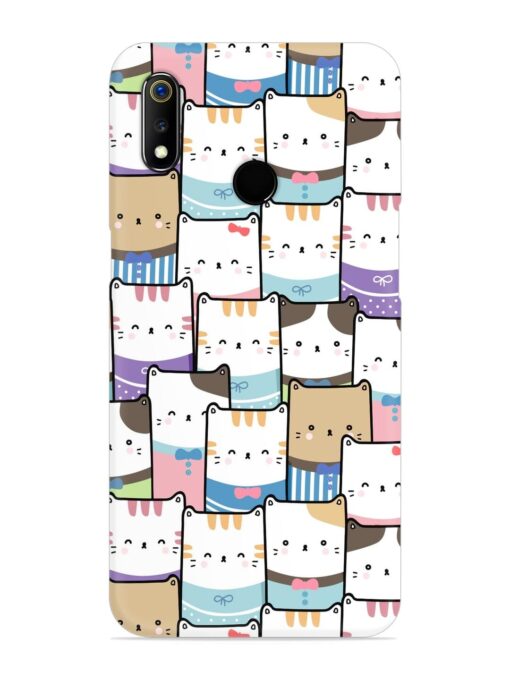 Cute Adorable Cat Snap Case for Realme 3