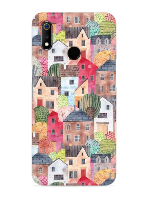 Abstract Seamless Pattern Snap Case for Realme 3 Zapvi