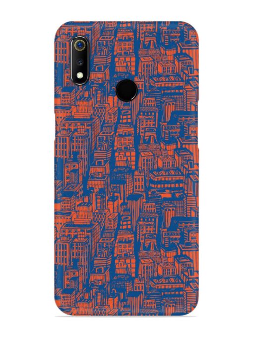 Hand Drawn Seamless Snap Case for Realme 3