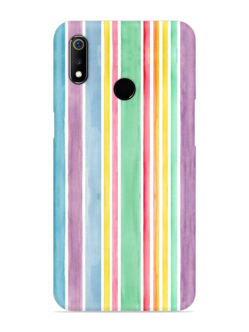 Hand Drawn Watercolor Snap Case for Realme 3 Zapvi