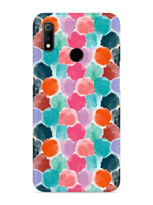 Colorful Seamless Pattern Snap Case for Realme 3