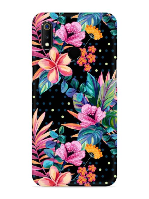 Seamless Floral Pattern Snap Case for Realme 3