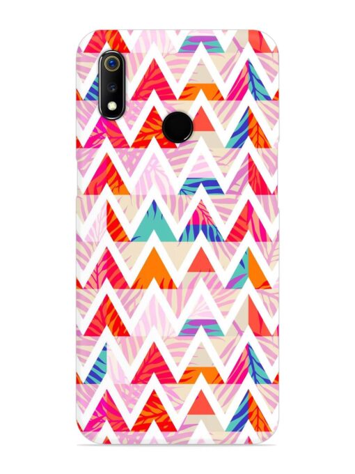 Abstract Triangle Background Snap Case for Realme 3 Zapvi