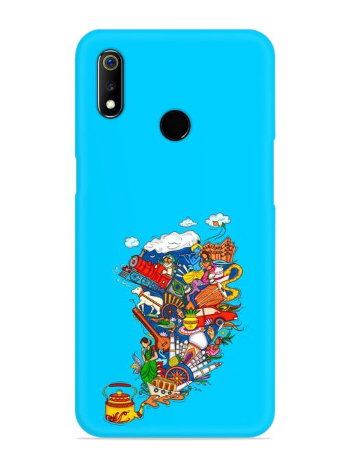 Vector Design Indian Snap Case for Realme 3 Zapvi