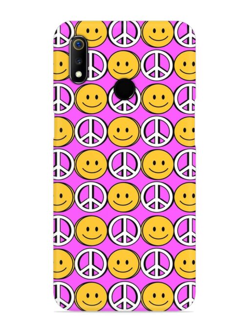 Smiley Face Peace Snap Case for Realme 3