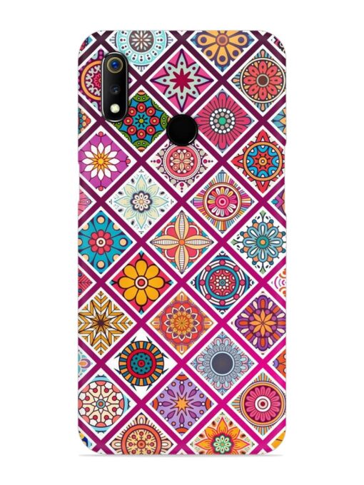 Seamless Tile Pattern Snap Case for Realme 3 Zapvi