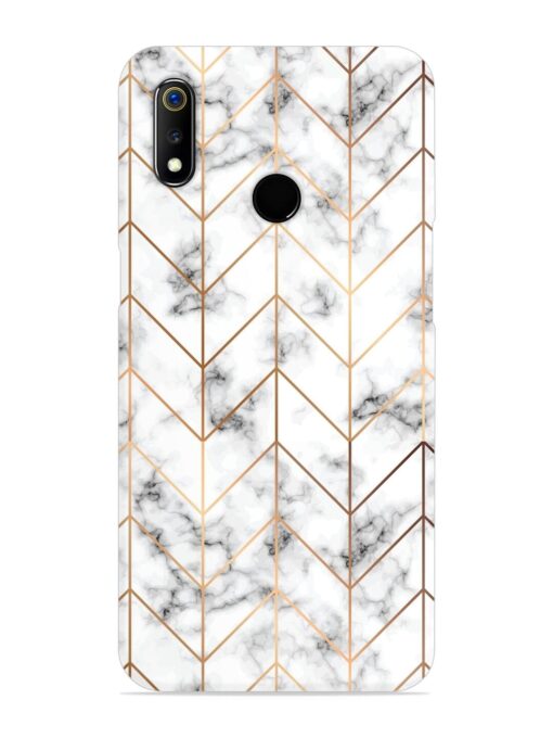 Vector Marble Texture Snap Case for Realme 3I Zapvi