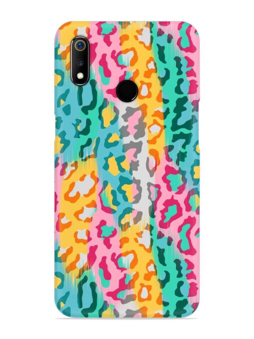 Seamless Vector Colorful Snap Case for Realme 3I Zapvi