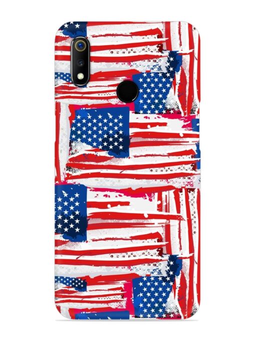 Usa Flag Seamless Snap Case for Realme 3I