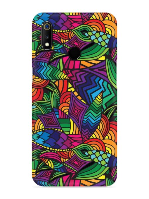 Abstract Multicolor Seamless Snap Case for Realme 3I